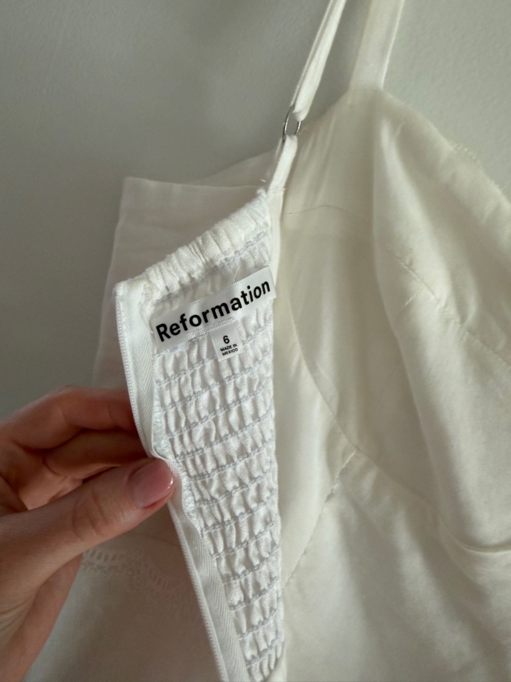 Reformation White Cherrie Dress - Picture 5 of 8
